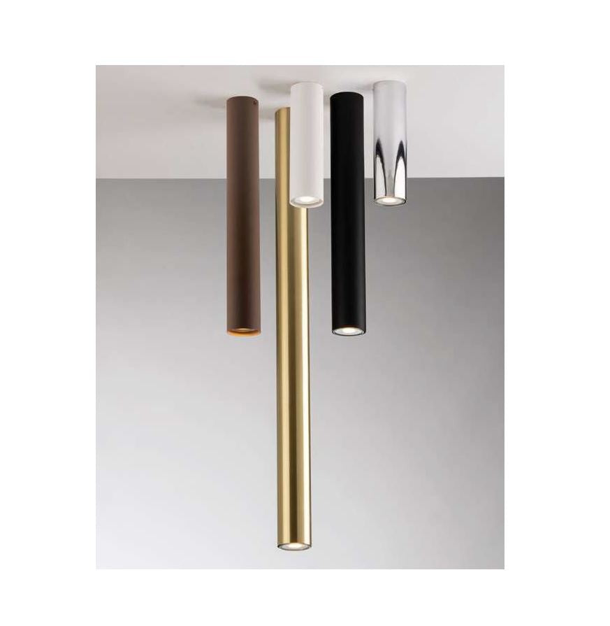 Plafoniera cilindro 1XGU10 non incl. 20 cm bianco-nero-oro-cromo-corten FLUKE-PL20 Plafoniera cilindro 1XGU10 non incl. 20 cm bianco-nero-oro-cromo-corten FLUKE-PL20